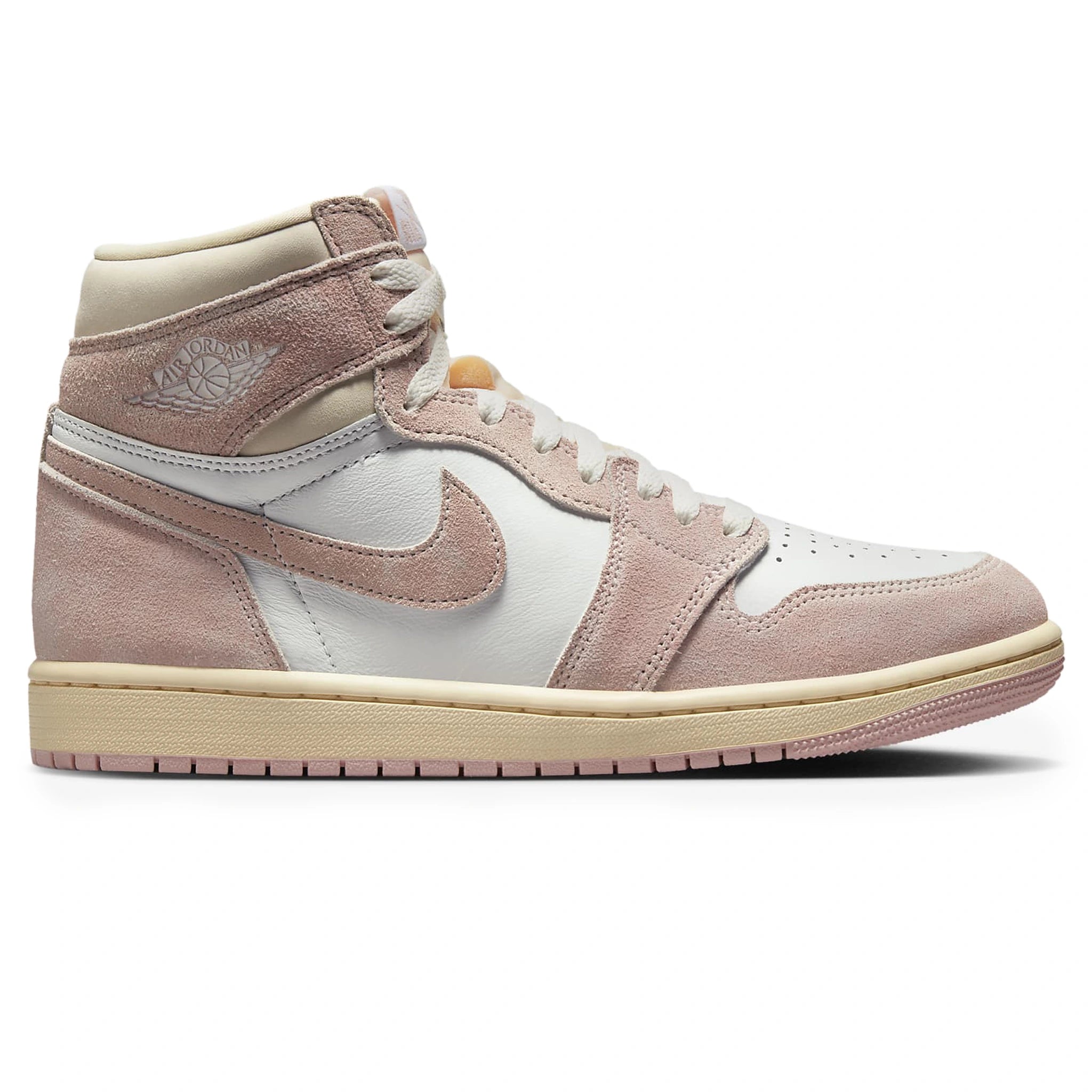 Side view of Air Jordan 1 Retro High OG Washed Pink (W) FD2596-600